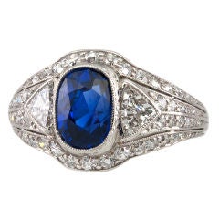 Sapphire and Diamond Ring