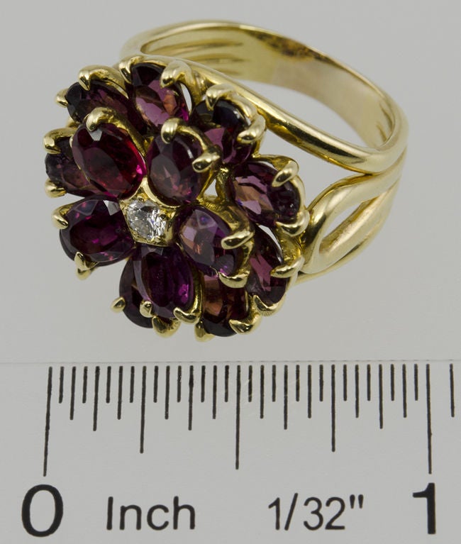 TIFFANY Tourmaline Flower Ring 3