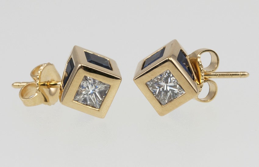 Women's TIFFANY & CO Sapphire Diamond Earrings