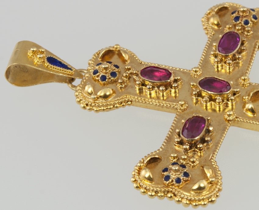 Etruscan Revival Victorian Cross 3