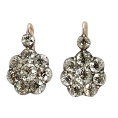 Victorian Diamond Florette Earrings