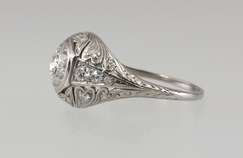 1CT Diamond Early 1900's Ring For Sale at 1stdibs