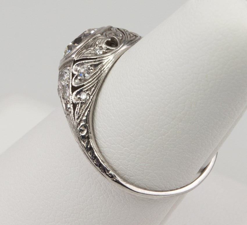 1CT Diamond Early 1900's Ring For Sale at 1stdibs