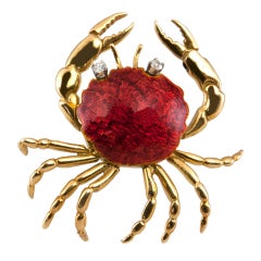 CARTIER Crab Brooch