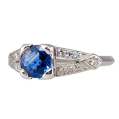 1930
s Sapphire and Diamond Ring