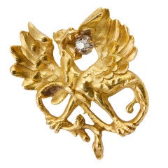 Victorian Griffin Brooch/Pendant