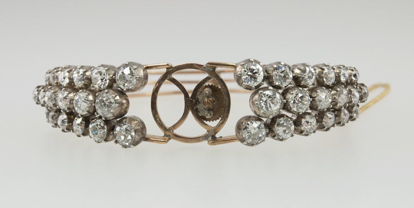 Old European Cut Diamond Bracelet and Ring Set 1