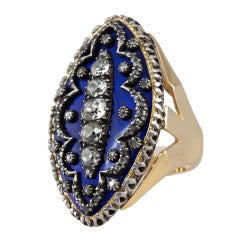 Early Victorian Enamel Ring Conversion