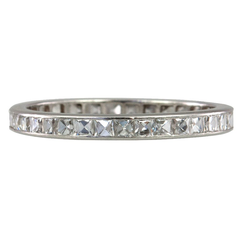 French Cut Diamond Eternity Band