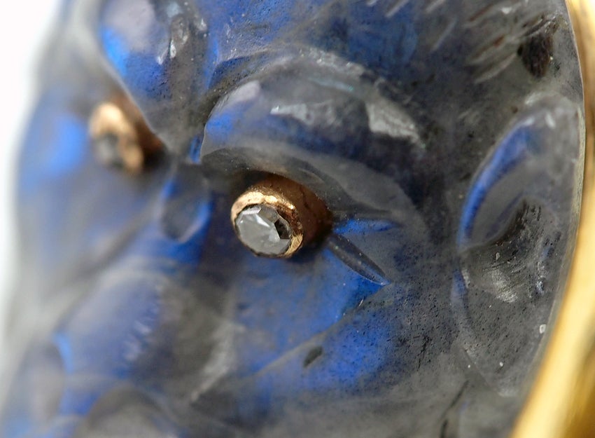 Carved Labradorite 'King Kong
