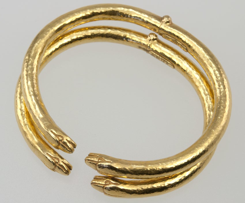 Women's 22k Pair of LALAOUNIS Snake Bracelets