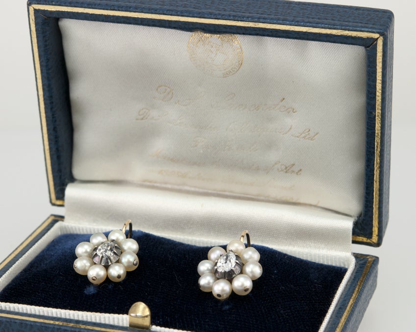 Pearl and Diamond Earrings 2