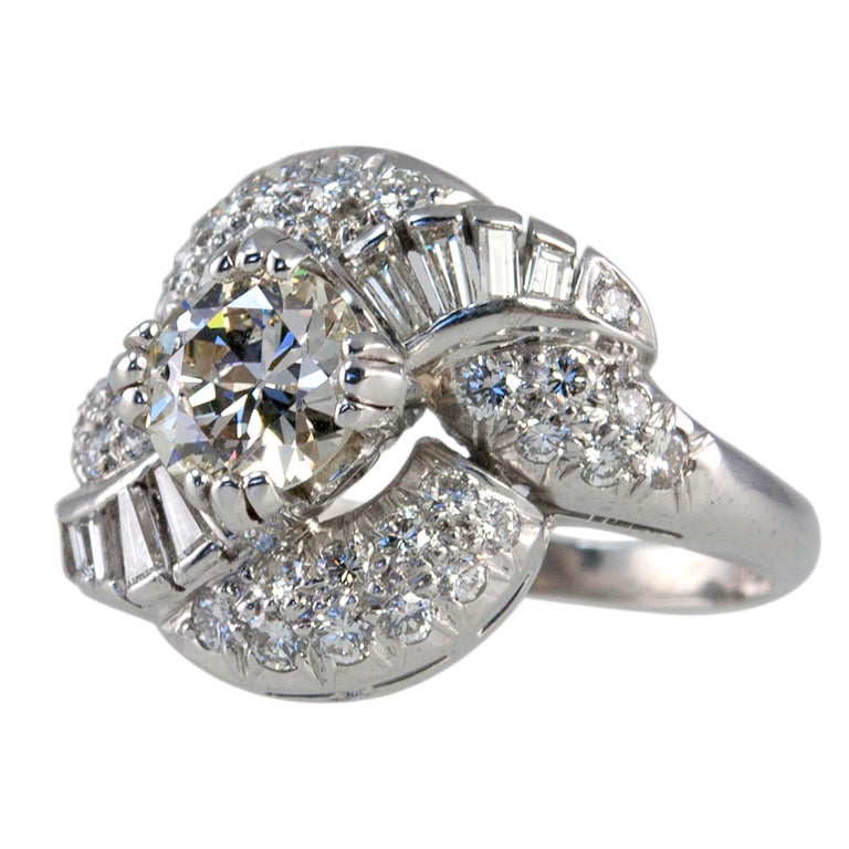 1.04ct. Diamond Cluster Ring For Sale