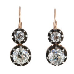 Old European Cut Diamond Earrings