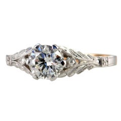 Old European Cut Diamond .79 Carat Ring