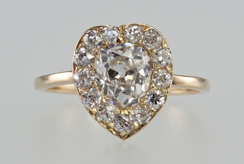 Women's Heart Shape Diamond Ring