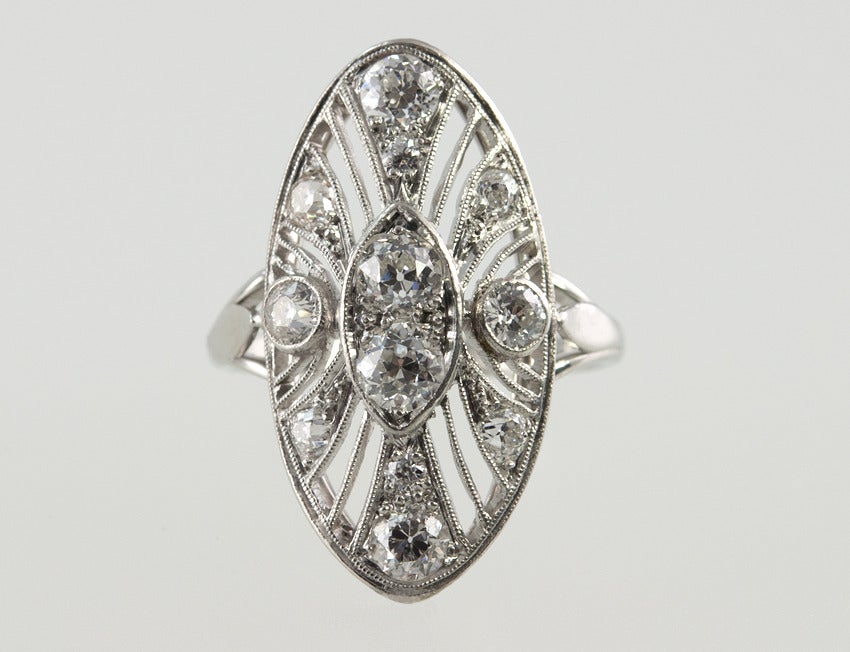 Oval Victorian Diamond Ring 2
