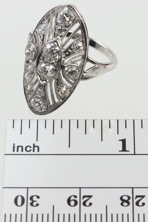 Women's Oval Victorian Diamond Ring