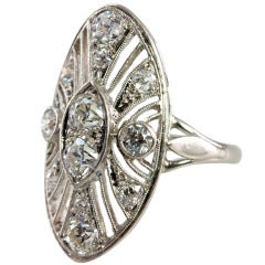 Oval Victorian Diamond Ring