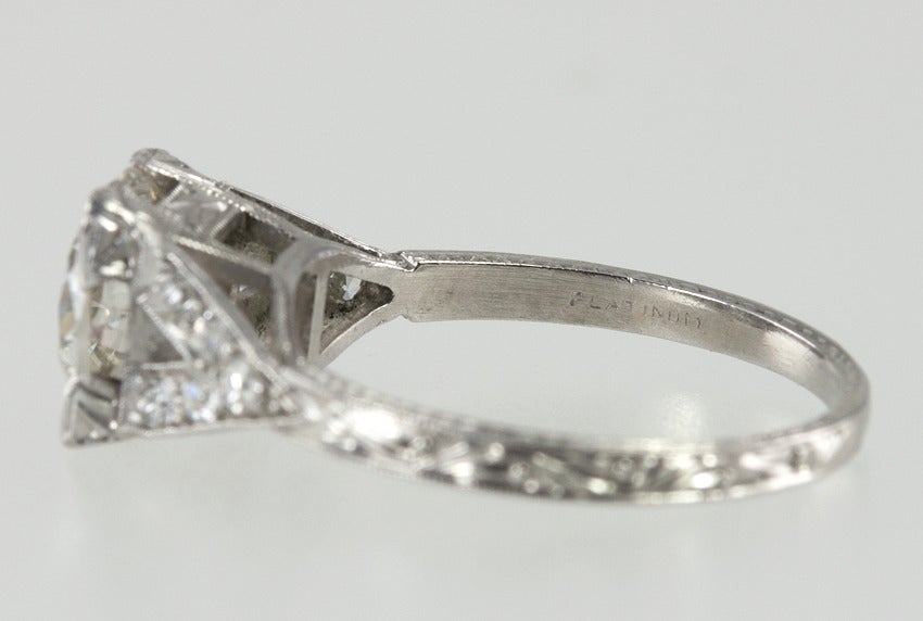 Engagement Ring With 1.88CT Old Cut Diamond 2