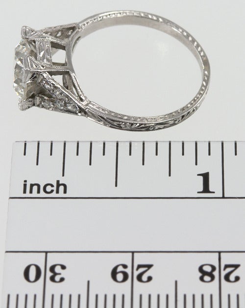 Engagement Ring With 1.88CT Old Cut Diamond 3