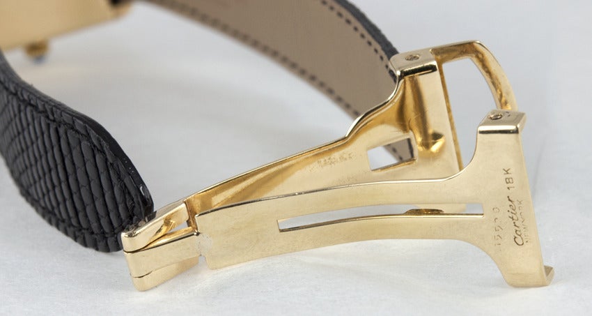 Women's or Men's Cartier Yellow Gold Classic Men's Tank Wristwatch