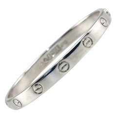 White Gold CARTIER Love Bangle