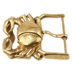 Vintage DAVID WEBB Crab Belt Buckle