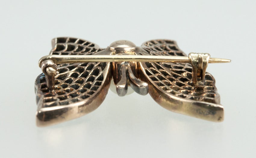 Women's Victorian Gemstone Butterfly Pin