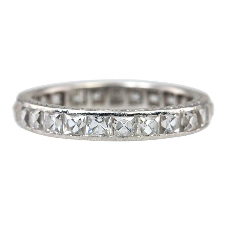 TIFFANY & CO. French Cut Diamond Eternity Band