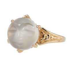 Carved Man In The Moonstone Ring