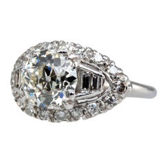 Engagement Ring With .89ct. Old European Cut Diamond