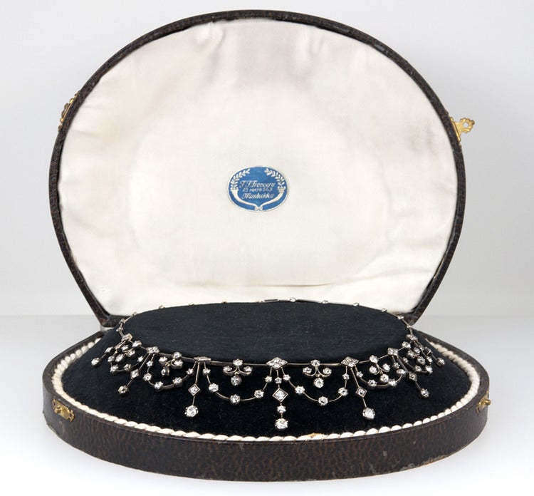 Victorian Diamond Necklace For Sale at 1stDibs