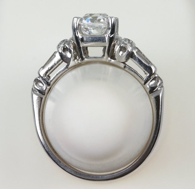 Art Deco Diamond Engagement Ring  For Sale 3