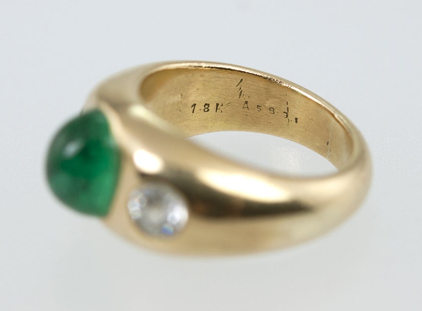 Victorian Emerald and Diamond Ring 3