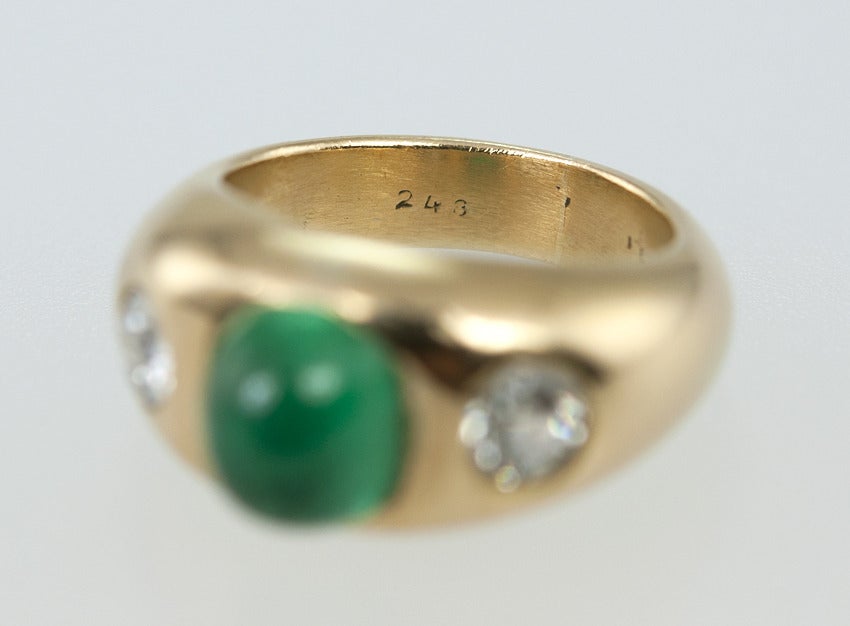 Victorian Emerald and Diamond Ring 4