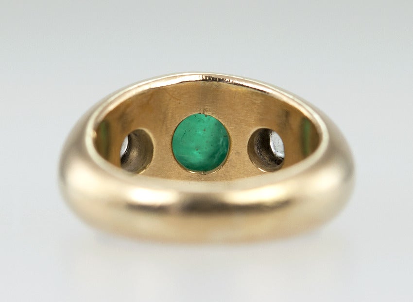 Victorian Emerald and Diamond Ring 5