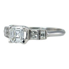 Asscher Cut Diamond Ring