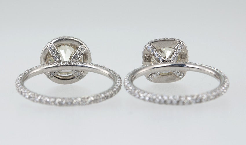 A Pair of Old Cut Diamond Rings 6