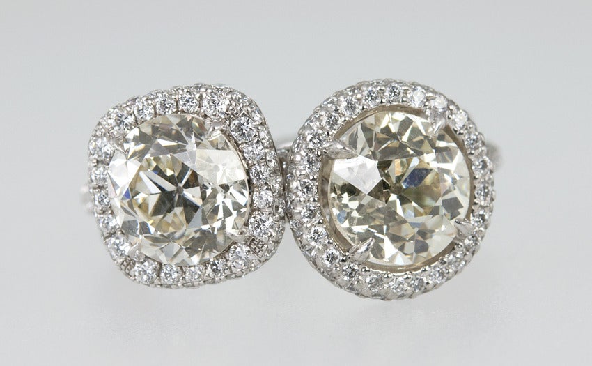 Women's A Pair of Old Cut Diamond Rings