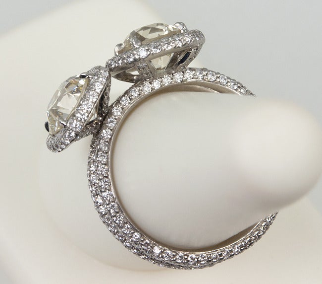 A Pair of Old Cut Diamond Rings 4