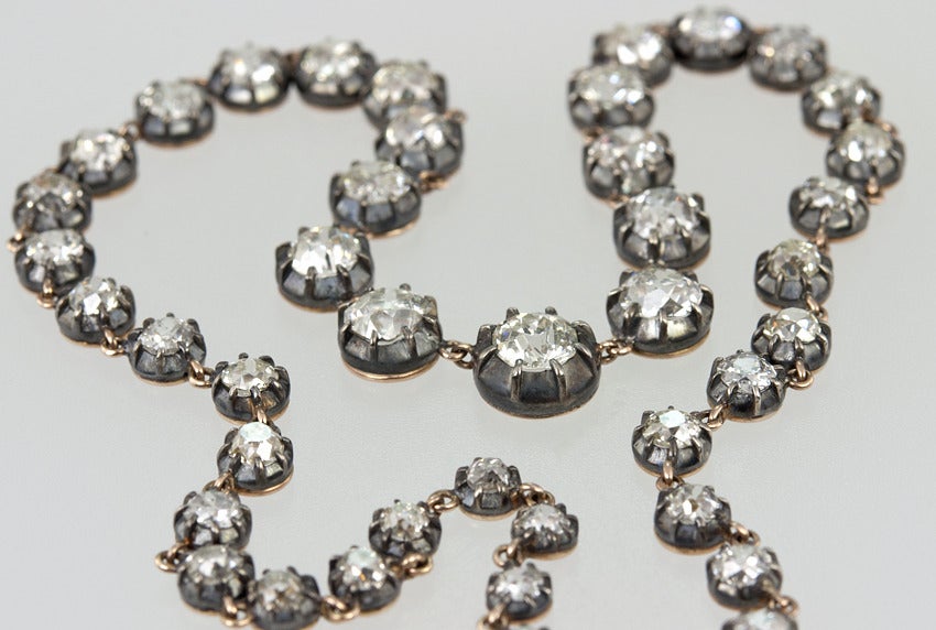 Women's Georgian Inspired Diamond Necklace
