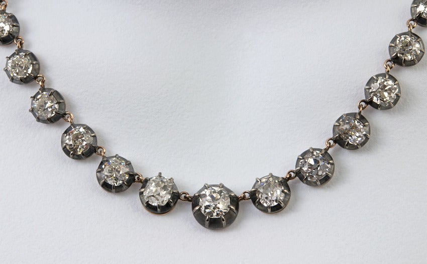 Georgian Inspired Diamond Necklace 1