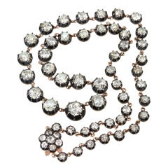 Georgian Inspired Diamond Necklace