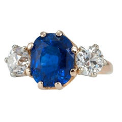 Tiffany Victorian Sapphire Diamond Ring