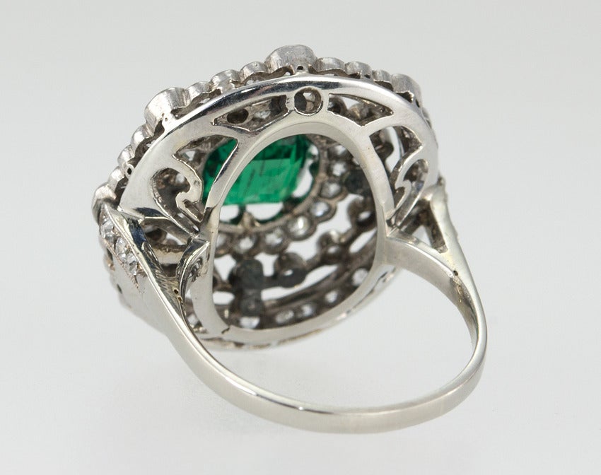 Edwardian Emerald And Diamond Ring 2