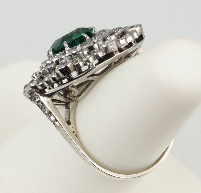 Edwardian Emerald And Diamond Ring 3