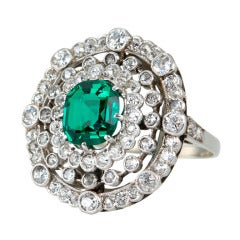 Edwardian Emerald And Diamond Ring