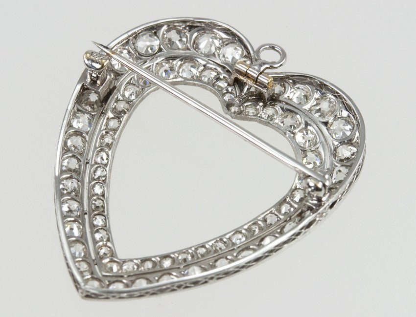 Double Row Diamond Heart For Sale 3
