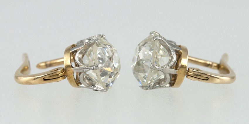 Victorian Diamond Earrings In Good Condition For Sale In Los Angeles, CA